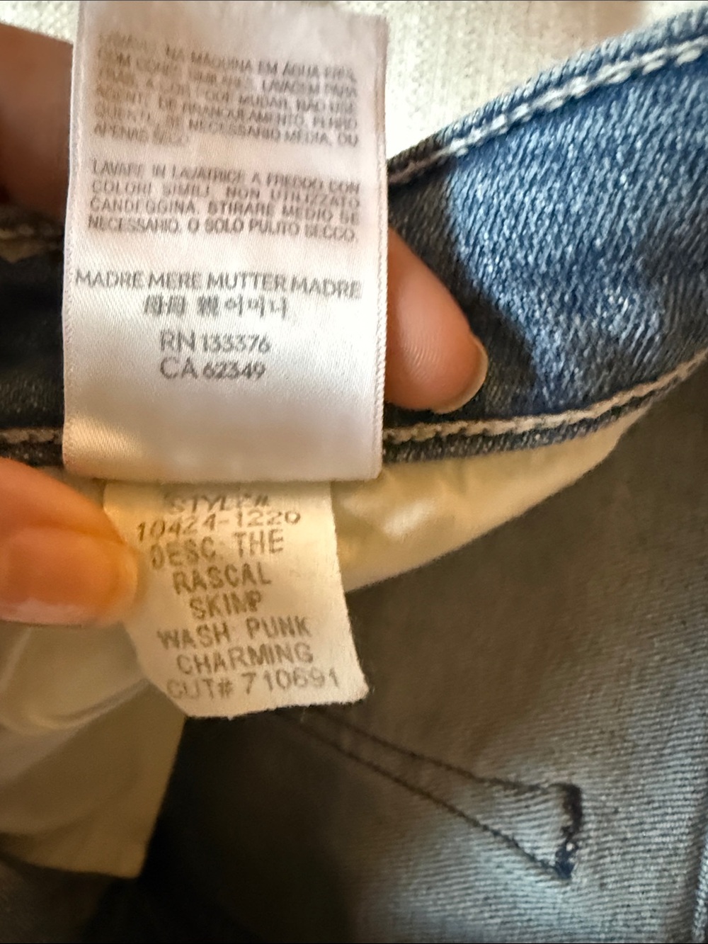 MOTHER Light Blue High-Rise Jeans - Picture 2 of 4